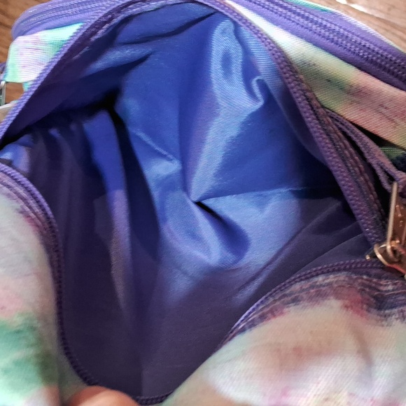 JanSport 5 pocket multicolor backpack with water bottle holder - Picture 5 of 9